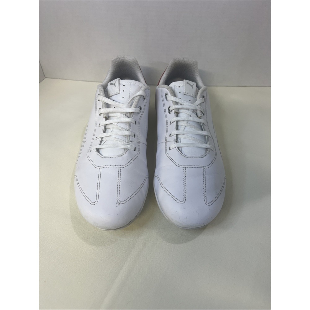 Puma Mens Scuderia Ferrari x Ridge Cat White Red Sneakers Shoes S 9.5 306667-02